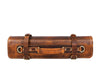 Vicenza Leather Knife Roll - Caramel Brown - Aaron Leather Goods