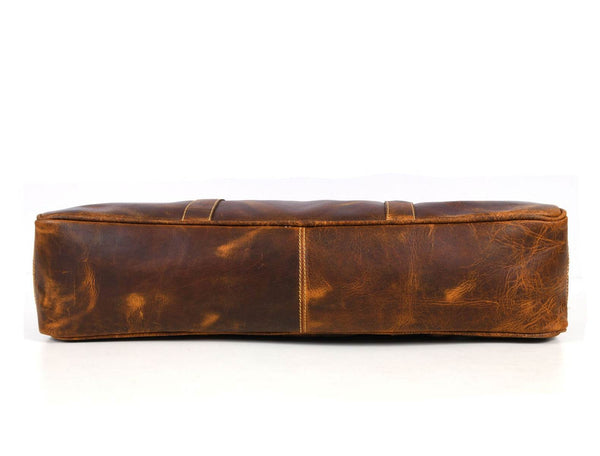 Vinceza Leather Knife Roll & Bag Combo - Tawny Brown - Aaron Leather Goods