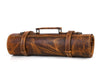 Vinceza Leather Knife Roll & Bag Combo - Tawny Brown - Aaron Leather Goods