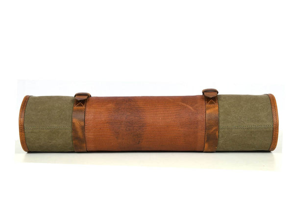 Marchena Canvas Knife Roll - Gingerbread - Aaron Leather Goods