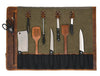 Marchena Canvas Knife Roll - Gingerbread - Aaron Leather Goods