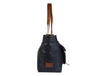 Abston Travel Tote Bag - Raven Black - Aaron Leather Goods