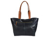Abston Travel Tote Bag - Raven Black - Aaron Leather Goods