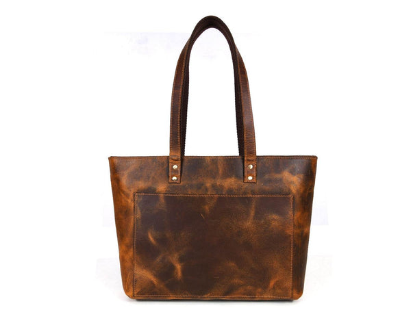 Brittany Travel Tote Bag – Caramel Brown - Aaron Leather Goods