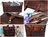 Brittany Travel Tote Bag – Walnut Brown - Aaron Leather Goods
