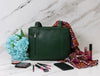 Toledo Leather Handbag - Pine Green - Aaron Leather Goods
