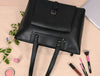 Brittany Travel Tote Bag – Raven Black - Aaron Leather Goods