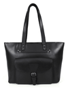 Brittany Travel Tote Bag – Raven Black - Aaron Leather Goods