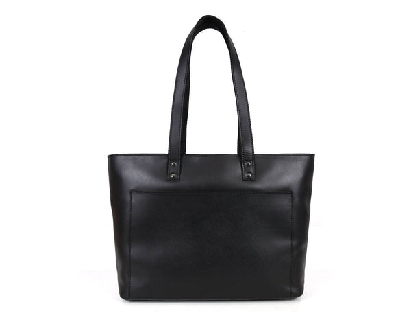 Brittany Travel Tote Bag – Raven Black - Aaron Leather Goods