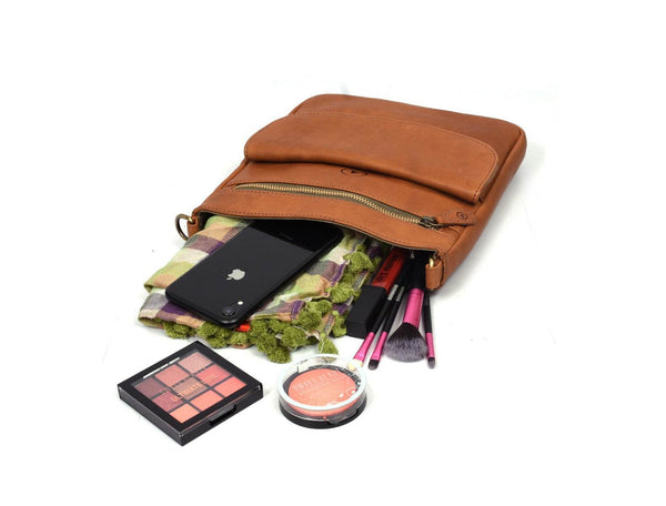 Havana Sling Bag - Caramel Brown - Aaron Leather Goods