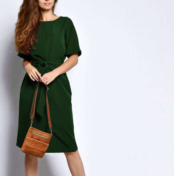 Havana Sling Bag - Caramel Brown - Aaron Leather Goods