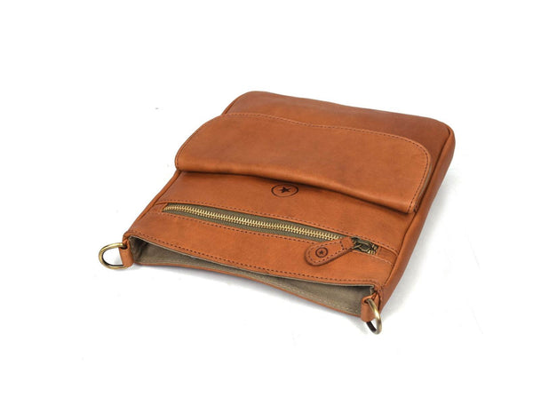 Havana Sling Bag - Caramel Brown - Aaron Leather Goods