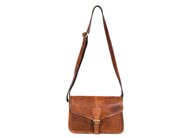 Ourense Leather Crossbody Bag - Gingerbread - Aaron Leather Goods