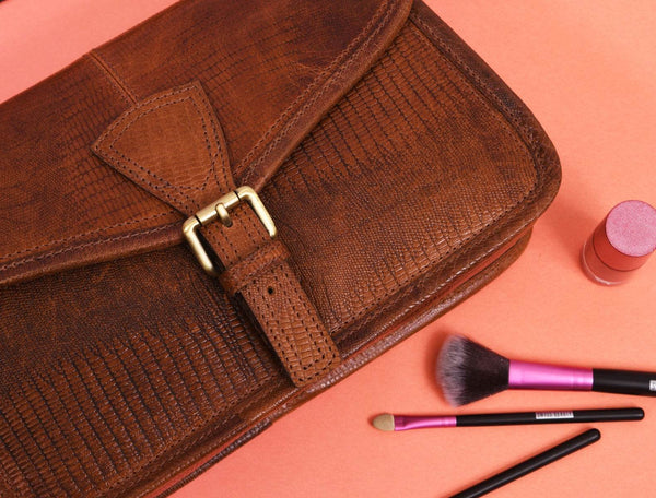 Ourense Leather Crossbody Bag - Gingerbread - Aaron Leather Goods