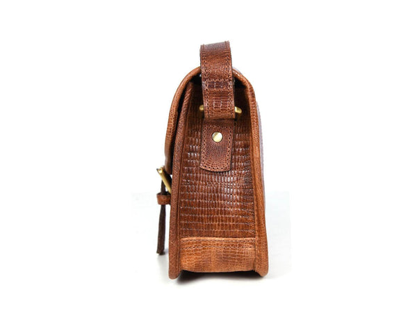 Ourense Leather Crossbody Bag - Gingerbread - Aaron Leather Goods