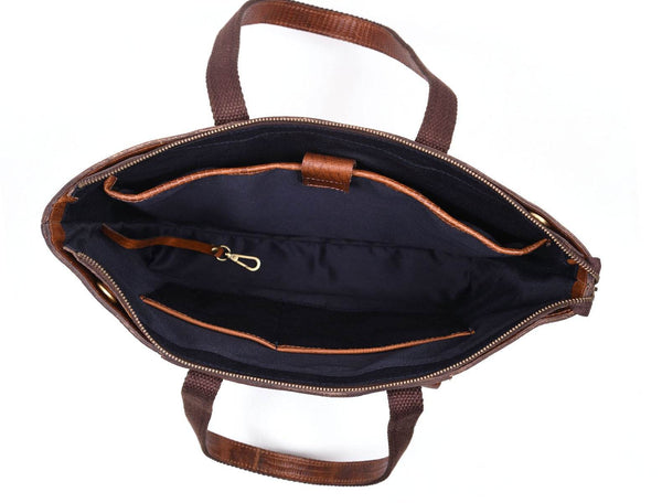 Mieres Travel Tote Bag Combo – Gingerbread - Aaron Leather Goods