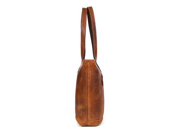 Mieres Travel Tote Bag Combo – Gingerbread - Aaron Leather Goods