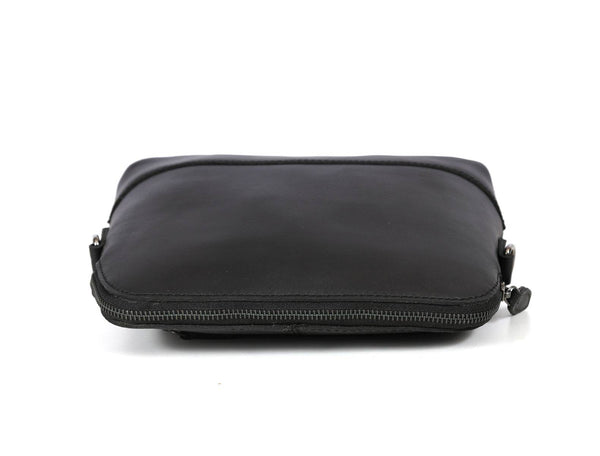 Requena Leather Crossbody Bag - Raven Black - Aaron Leather Goods