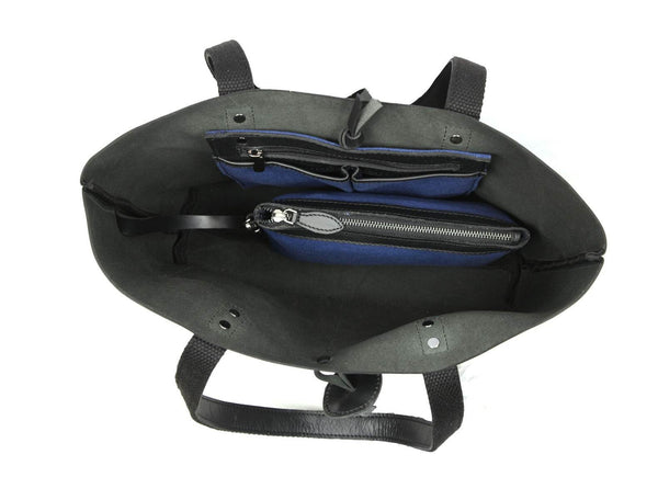 Melilla Travel Tote Bag – Raven Black - Aaron Leather Goods