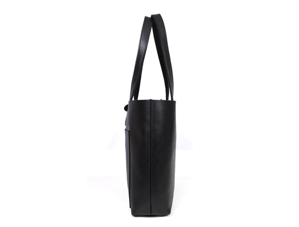 Melilla Travel Tote Bag – Raven Black - Aaron Leather Goods