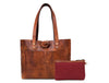 Melilla Travel Tote Bag – Gingerbread - Aaron Leather Goods
