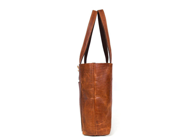 Melilla Travel Tote Bag – Gingerbread - Aaron Leather Goods