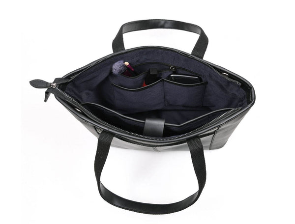 Mieres Travel Tote Bag Combo – Raven Black - Aaron Leather Goods