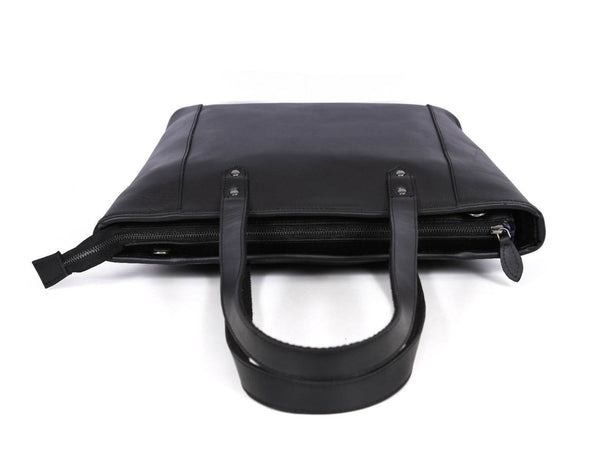 Mieres Travel Tote Bag Combo – Raven Black - Aaron Leather Goods