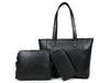 Mieres Travel Tote Bag Combo – Raven Black - Aaron Leather Goods