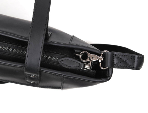 Mieres Travel Tote Bag Combo – Raven Black - Aaron Leather Goods