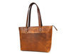 Canaria Travel Tote Bag – Caramel Brown - Aaron Leather Goods