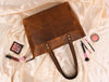 Canaria Travel Tote Bag – Caramel Brown - Aaron Leather Goods