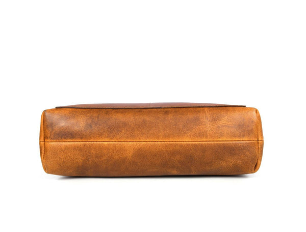 Canaria Travel Tote Bag – Caramel Brown - Aaron Leather Goods