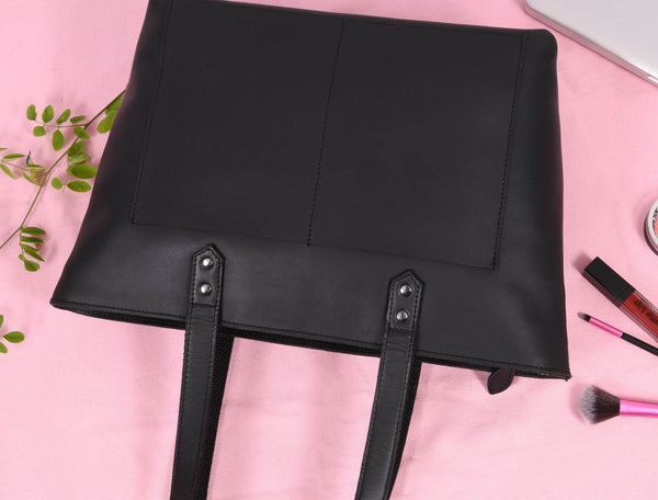 Canaria Travel Tote Bag – Raven Black - Aaron Leather Goods