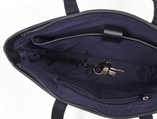 Canaria Travel Tote Bag – Raven Black - Aaron Leather Goods