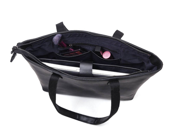 Canaria Travel Tote Bag – Raven Black - Aaron Leather Goods