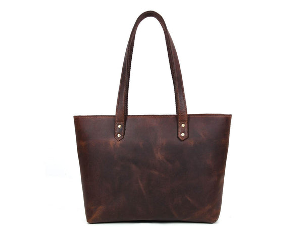 Canaria Travel Tote Bag – Walnut Brown - Aaron Leather Goods