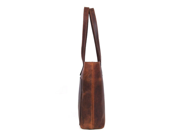 Canaria Travel Tote Bag – Walnut Brown - Aaron Leather Goods