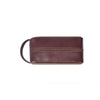 Leather & Canvas Travel Toiletry Bag with Front Zipper Pocket - Aaron Leather Goods