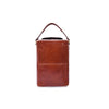 Leather Golf Shoe Bag with Dual Zipper & Top Handle - Aaron Leather Goods