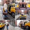 Leather Travel Bag - Walnut Brown - Aaron Leather Goods Inc