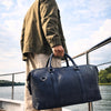 Leather Travel Duffle Bag – 20" Weekender Combo - Aaron Leather Goods