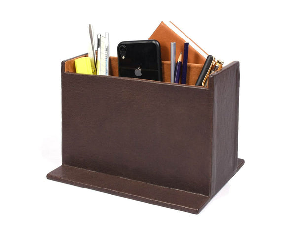 Leather Coaster & Table Organizer Combo - Aaron Leather Goods