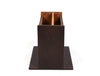 Orizzonte Office Table Organizer - Dark Brown - Aaron Leather Goods