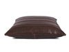 Baltimore Leather Pillow Cover - Walnut Brown - Aaron Leather Goods