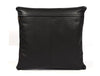 Baltimore Leather Pillow Cover - Raven Black - Aaron Leather Goods