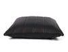 Baltimore Leather Pillow Cover - Raven Black - Aaron Leather Goods