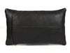 Arizona Leather Pillow Cover - Raven Black - Aaron Leather Goods
