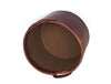 Jolanda Leather Wastebasket - Walnut Brown - Aaron Leather Goods