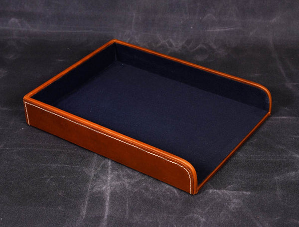 Morefo Leather Letter Tray - Multicolor - Aaron Leather Goods